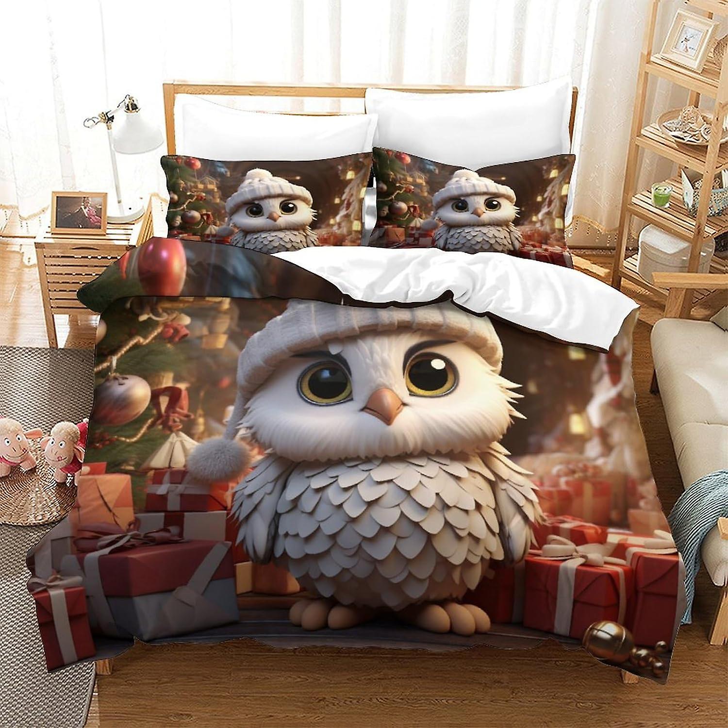 Housses De Coussin Automne Animaux - Lot De 4, 45x45 Cm, Polyester, Motifs Renard écureuil Hibou Cerf