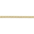 thumbnail image 2 of 14k Yellow Gold 3.35m SemiSolid Curb Link Chain, 2 of 4