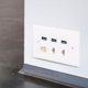 thumbnail image 4 of Panel Placa de Pared Blanco para RCA + 3 Puertos USB 2.0 + 2 Puertos CAT6 con Módulo, 4 of 8