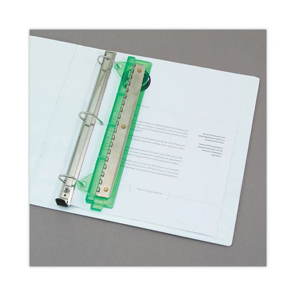 6-Sheet Trident Binder Punch, Three-Hole, 1/4" Holes, Assorted Colors | Bundle of 10 Each