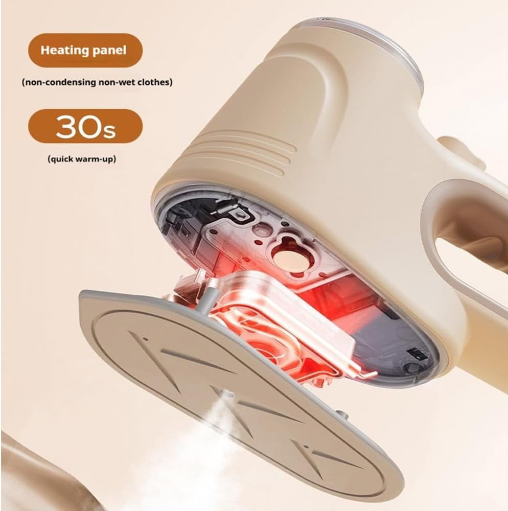 Vacuum Steamer for Clothes, 2025 Vacuum Steamer for Clothes Iron, 1000w Portable Handheld Clothing Steamers with 600ml Tank Delivers and 3.5FT Cord for Travel and Car Interior Care