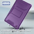 thumbnail image 4 of Soke Case for iPad 9th/8th/7th Generation 10.2-Inch (2021/2020/2019 Release), with Built-in Screen Protector and Kickstand, Rugged Full Body Protective Cover for Apple iPad 10.2 Inch - Dark Purple, 4 of 6