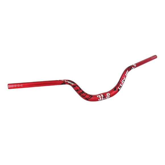 Riser Handle Bar Aluminium Alloy 31.8mm Bike Handlebar for Road BMX Red 720mm