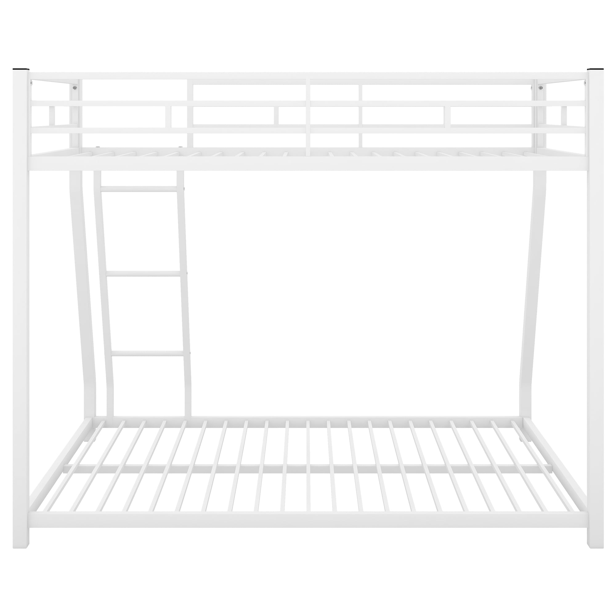 Euroco Metal Twin over Full Bunk Bed with Trundle, White