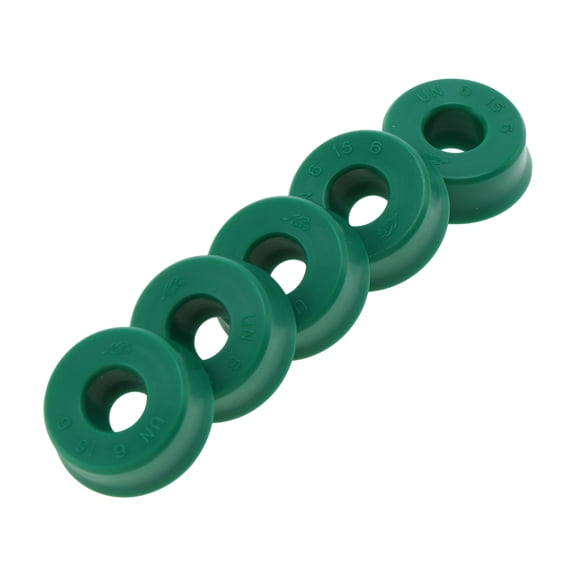 Unique Bargains Universal Oil Seal UN Lip Seal Ring Rotary Shaft Seal 6x15x6mm High Pressure TPU Green 5 Pcs
