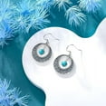 thumbnail image 3 of SISGEM Natural Turquoise Earrings for Women 925 Sterling Silver Celtic Earrings with Genuine Turquoise Birthday Jewelry Gifts for Women, 3 of 6