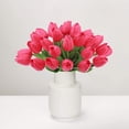 thumbnail image 2 of Tulips Artificial Flowers 20PCS Real Touch Tulips Flowers Tulips Faux Flowers for Home Decoration Wedding Bouquet Party Baby Shower Centerpieces Bridal Bouquet Decor (Red), 2 of 4