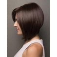thumbnail image 5 of Women Wig Bob Haircut Gradient Brown Short Straight Hair Headgear W79, 5 of 5