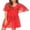 Red, variant on Inevnen Women's Swimsuit Beach Cover Up Lace Bikini Beachwear Sheer Bathing Suit Coverups