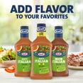 Kraft Zesty Italian Lite Salad Dressing, 16 fl oz Bottle
