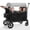 Gray, variant on Bobiber Collapsible Wagon Stroller 4 Seater with 5-Point Harnesses, Canopy, Storage Bag, Adjustable Handlebar, 2 Cup Holders, Grey