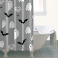 thumbnail image 4 of Halloween Ghost Pattern Shower Curtain 36"x72" ,Bathroom Decorative Shower Curtains Set with 12 Hooks,Modern Waterproof Washable Shower Curtain, 4 of 6