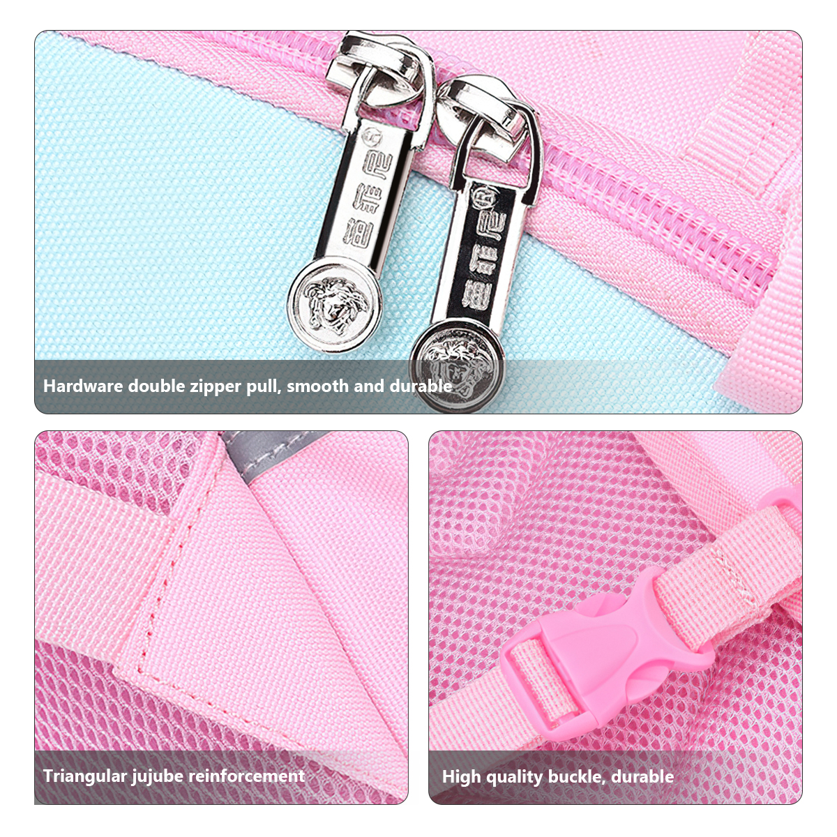 Kadyn 14.57" Girls Backpack, Elementary Bookbag with Lunch Bag and Pencil Bag, Unicorn Kids Backpack for Children, Pink Kadyn 14.57" Girls Backpack, Elementary Bookbag with Lunch Bag and Pencil Bag, Unicorn Kids Backpack for Children, Pink