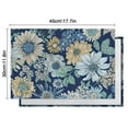 thumbnail image 5 of Pioneer Flower Floral Print Pattern Summer Placemats Table Placemats Set Of 6-Linen Kitchen Washable Placemats Table Mats 12x18 Inch Non-Slip Heat Resistant, 5 of 5