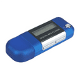 thumbnail image 2 of 2X Mp3 Player 4GB U Disk Music Supports Replaceable AAA Battery, Recording (Blue), 2 of 8