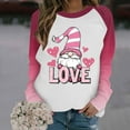 thumbnail image 2 of Lcziwo Plus Size Sweatshirts for Women Raglan Long Sleeve Gnome Graphic Pullover Tops Lover Gift Crewneck Shirts 2025 Multicolor,XXXXXL, 2 of 5
