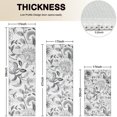 thumbnail image 4 of Gray Pioneer Flower Pattern Kitchen Rugs Sets Of 3,Kitchen Runner Rugs Non Skid Washable,Decorative Kitchen Floor Mats for Kitchen,Sink,Laundry,17"x30"+ 17"x47" + 17"x59", 4 of 6