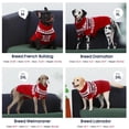 thumbnail image 5 of IECOii Christmas Dog Sweater for Medium Large Extra Large Dogs Halloween Turtleneck Dog Sweatshirt Knitted Warm Pet Winter Clothes,Red,M, 5 of 8