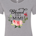 thumbnail image 4 of Inktastic Blessed to Be a Mimi with Pink Flowers Women's T-Shirt, 4 of 5