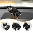 thumbnail image 6 of MERIGLARE Dog Figurine Animal Sculpture Collectible Car Dashboard Decoration Shiba Inu Statue for Living Room Desk Shelf Fireplace Black, 6 of 8