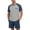 Blue_#02, variant on Sewkxo Mens Pajama Set Summer Pjs Sleepwear Lightweight Short Sleeve Pjs Soft Comfy Sleep Set With Pocket,Black XL