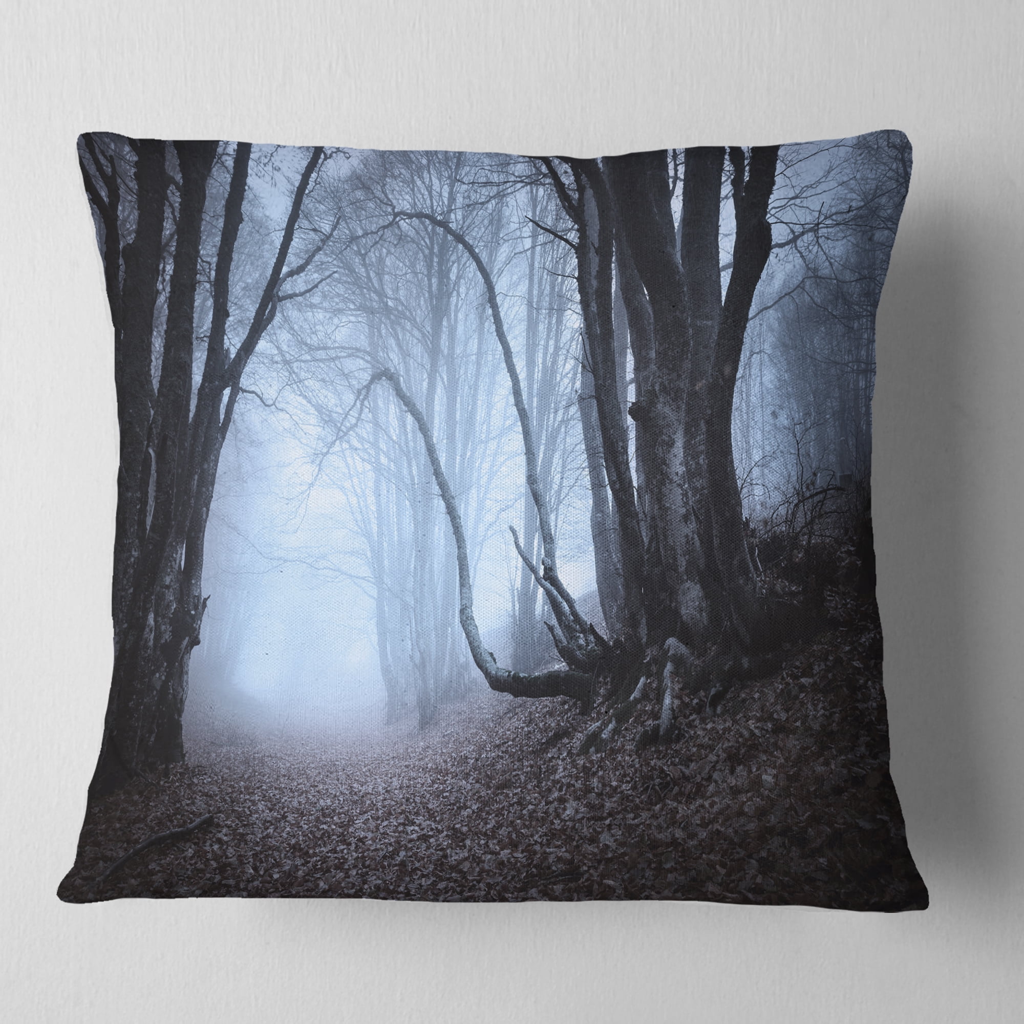 Designart Natural Landscape in Autumn - Landscape Photography Throw Pillow - 18x18