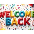 thumbnail image 4 of Welcome Back Banner for Office School Decorations with Balloons Colorful Pencils Party Supplies and Festive Backdrop for Event Celebration Classroom Decor, 4 of 4