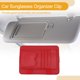 thumbnail image 3 of Clip para gafas de sol de coche Unique Bargains, soporte universal para gafas de sol del parasol del coche, cuero rojo 15.7x11.7cm 1 Pcs, 3 of 7