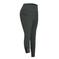 thumbnail image 6 of Miluxas Girl's Fleece Lined Leggings thermal Winter Pants Warm Yoga Running Tights High Waisted with Pockets Dark Gray 6 Years, 6 of 9