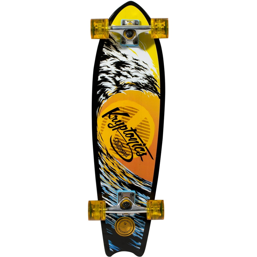Kryptonics 32" Mini Longboard Complete Skateboard
