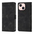 thumbnail image 2 of Feishell for Apple iPhone 13 6.1 inch Wallet Case with Wrist Strap,Flip Cover with Embossed Pattern PU Leather Kickstand Credit Card Slots Magnetic Clasp Folio Purse Phone Case,Black, 2 of 7