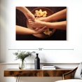 thumbnail image 3 of Elephant Stock Spa Pedicure Wall Art - Horizontal Canvas Wall Art - Living Room Wall Decor - Wellness Canvas - Brown And Beige Decor - 39" x 26", 3 of 8