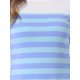 thumbnail image 5 of BLUSA CHIC PARA MUJER INSPIRE A RAYAS CON BLOQUE DE COLOR DE MANGA LARGA T-SHIRT CASUAL TAMAÑO S AZUL CLARO Y OSCURO, 5 of 6