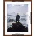 thumbnail image 5 of Art.com Caspar Friedrich Wanderer Above the Sea of Fog Art Print, Brown Frame Wall Art, 17" x 21", 5 of 5