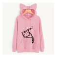 thumbnail image 1 of Orejas De Gato Lindo Ajuste Flojo Señoras Sudadera Caliente, 1 of 6