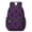 Black Cat Purple, variant on Cute Cat Face Yellow Pattern 17" School Backpacks for Teens,Waterproof Oxford Fabric,S-Shape Padded Straps for School,Travel,Hiking,Camping