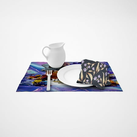 

Ninjago Dragons Rising linen placemat has an iconic print and is made from durable linen. Perfect for fans it adds a nostalgic touch to any dining table，18.9 x 14.17 （48*36cm）