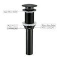 thumbnail image 5 of KES Black Bathroom Sink Drain Pop Up Drain Stopper without Overflow Brass & 304 Stainless Steel, 5 of 11