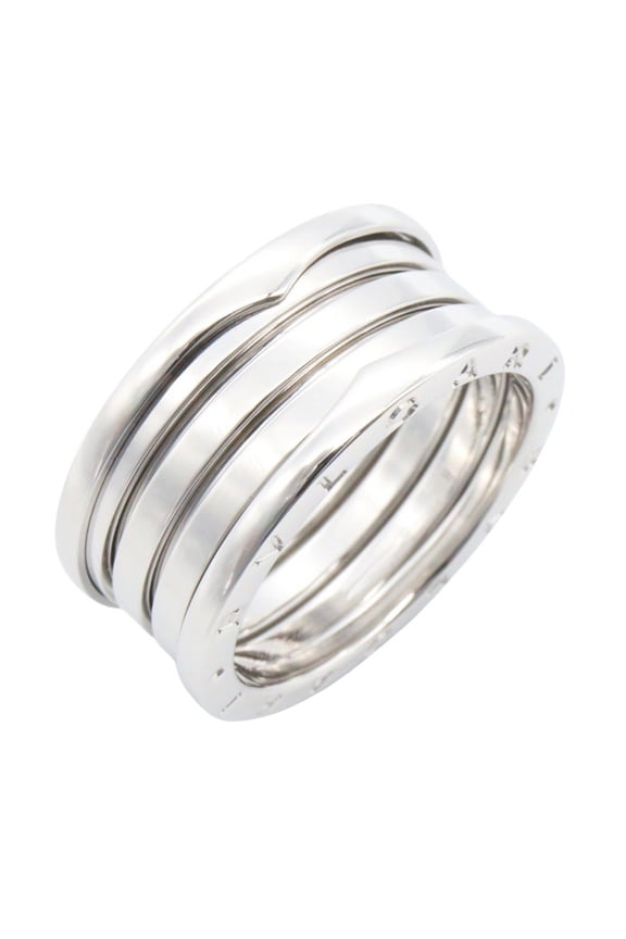Pre-Owned Bvlgari Bulgari B-zero1 Ring, 4-band ring, 18KWG (white gold), men's and women's,...