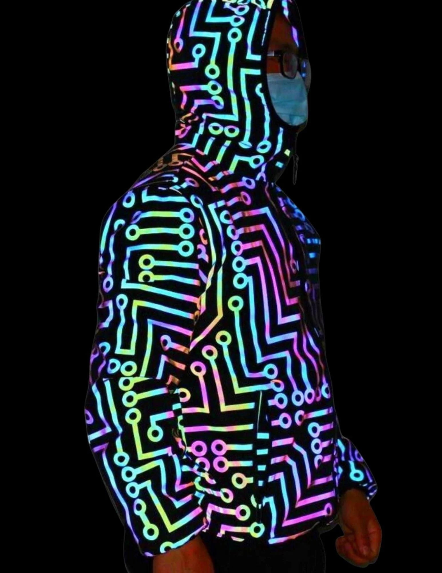 Glow in the dark coat sales