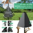 Washranp Squirrel Baffle,Black Plastic/Metal Bird Feeder Station