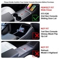 thumbnail image 2 of Xotic Tech Center Console Wrap Kit, Carbon Fiber Texture Console Protector Cover Interior Decoration Wrap Compatible with Tesla Model 3 2021-2023 & Model Y 2021-up Accessories, 2 of 9