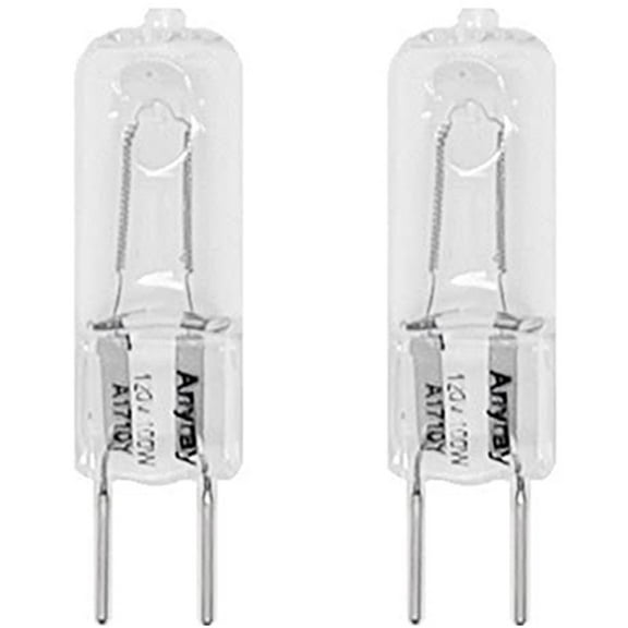 (2)-Pack G8 100W 100-Watt 130 Volt T4 Light Bulbs GY8.6 bulbs 100Watt 5-Lamps