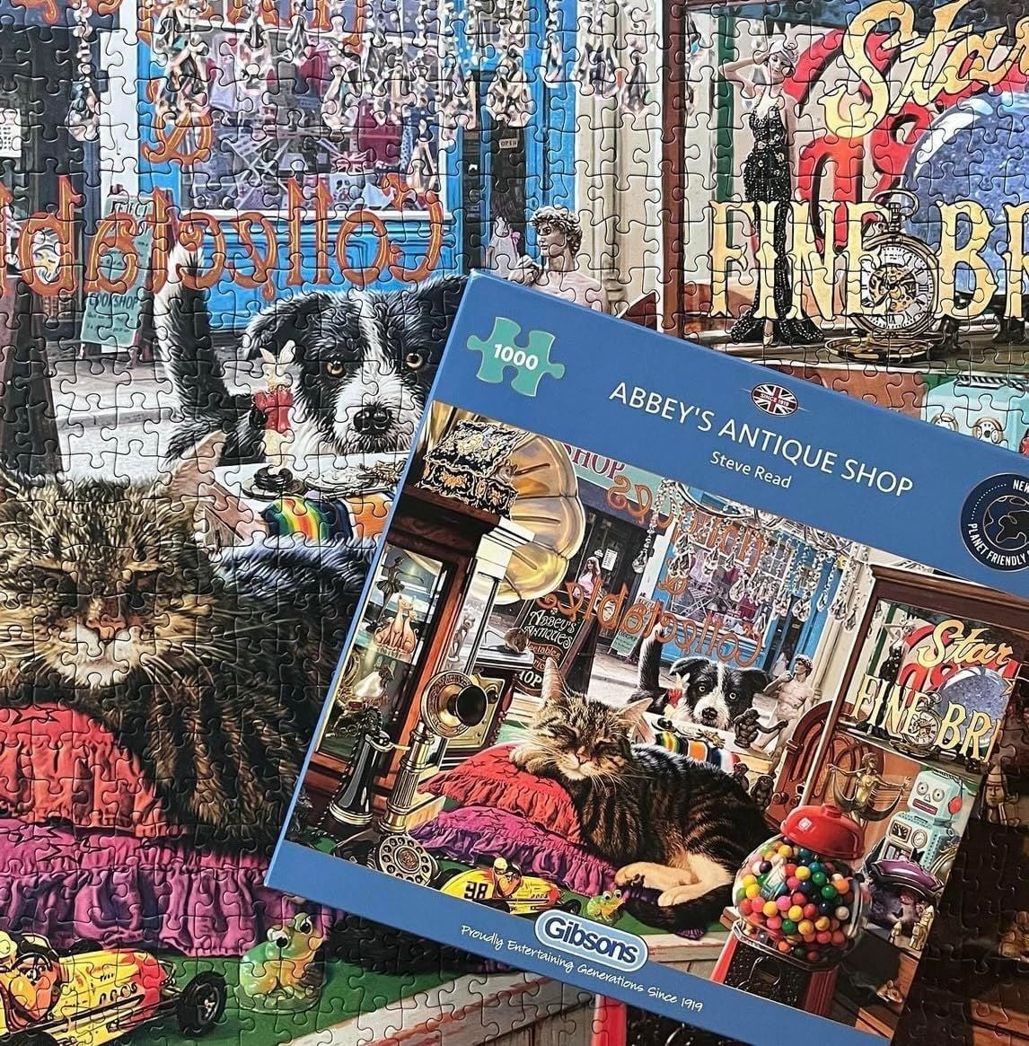 Gibsons Abbey's Antique Shop 1000 Piece Jigsaw Puzzle