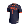 thumbnail image 2 of Unisex GameDay Greats #1 Navy Virginia Cavaliers Lightweight Women's Lacrosse Fashion Jersey, 2 of 4