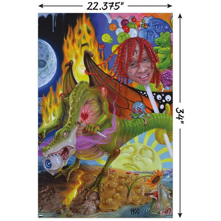 Trippie Redd - Trip at Knight Album Cover Wall Poster, 22.375