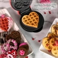 thumbnail image 2 of Nostalgia My Mini Personal Electric Heart Waffle Maker, 2 of 6