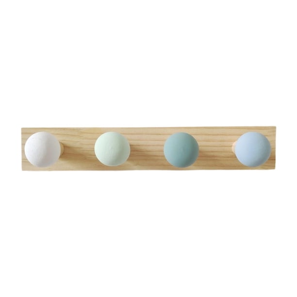 Perchero de madera, perchero de madera, perchero rústico para colgar toallas y ropa. Estilo B