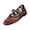 W2-Red, variant on Mesh Ballet Flats for Women Square Toe Floral Embroidered Mary Jane Shoes Comfort Dressy Ballerina Flats for Daily Wear,Red 38(US-6.5)