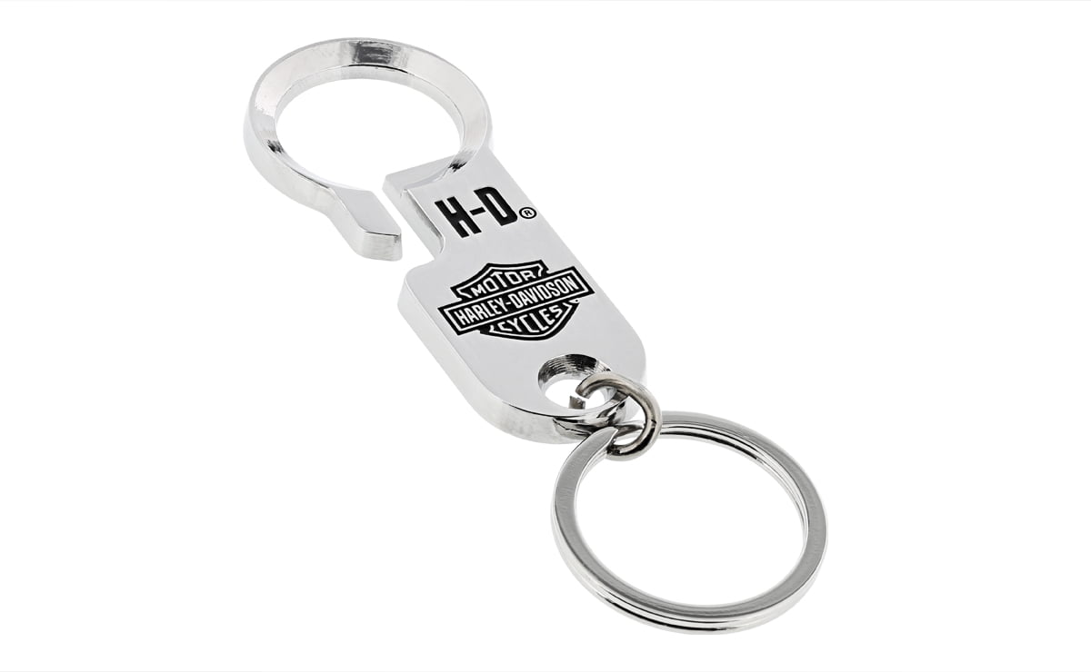 Harley Davidson Belt Loop Clip With 3 D Bar Shield Key Chain Walmart Com